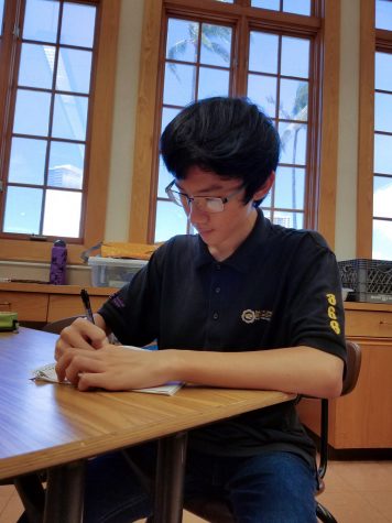 Senior Jeremy Xu is a semifinalist for the National Merit Scholarship competition.
