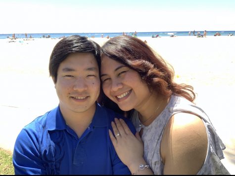 Natasha Taketa got married after the school closure was announced in response to the coronavirus pandemic. She had to adjust her wedding and honeymoon plans. (Left to right) Ivan Mamoru Kim, Natasha Taketa-Kim