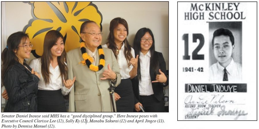 Inouye visits McKinley