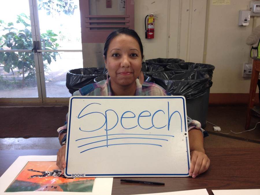 Art teacher Eren Padilla likes the freedom of speech the most.