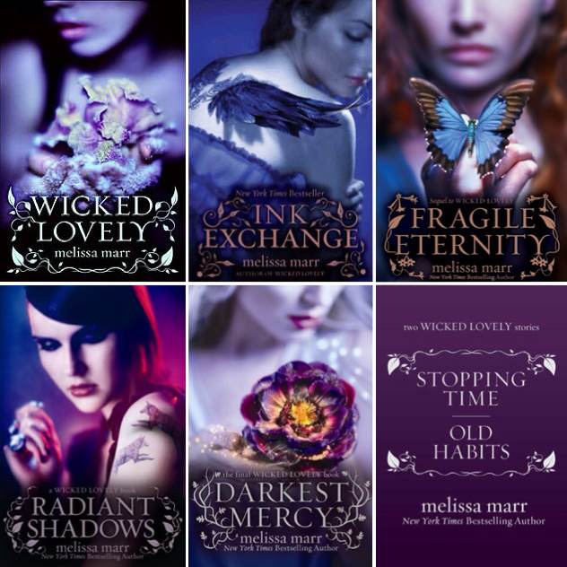 Melissa Marrs Wicked Lovely series consists of five books and two short stories.