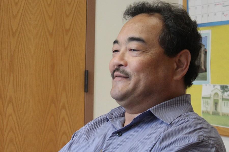 Principal Ron Okamura remembers he went to college to own his own resturant.