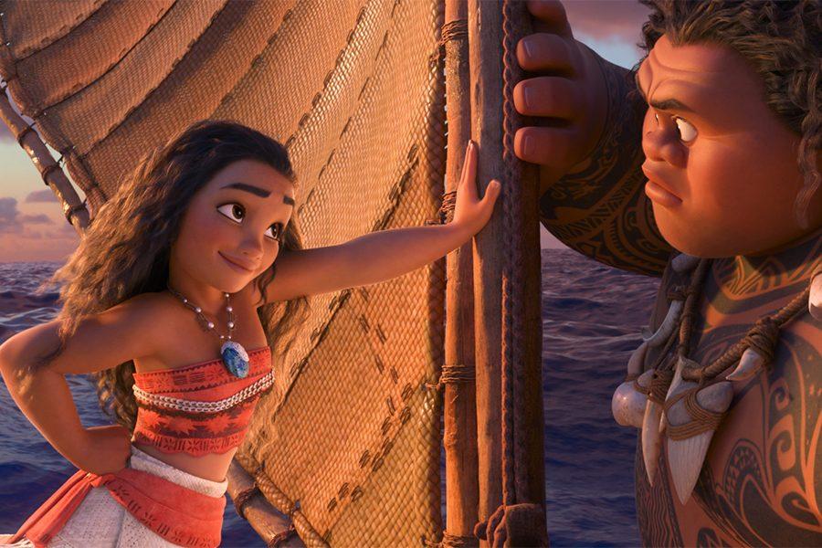 Tenacious teenager Moana (voice of Auliʻi Cravalho) recruits a demigod named Maui (voice of Dwayne Johnson) to help her become a master wayfinder and sail out on a daring mission to save her people. Directed by the renowned filmmaking team of Ron Clements and John Musker, produced by Osnat Shurer, and featuring music by Lin-Manuel Miranda, Mark Mancina and Opetaia Foa‘i, “Moana” sails into U.S. theaters on Nov. 23, 2016.  ©2016 Disney. All Rights Reserved.