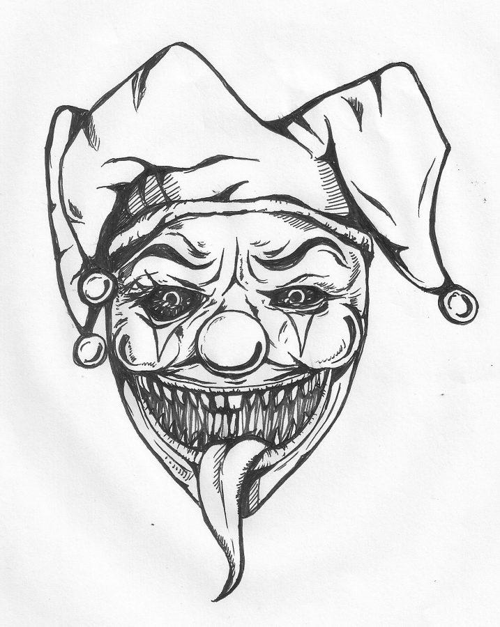 Creepy Girl Clown Drawings