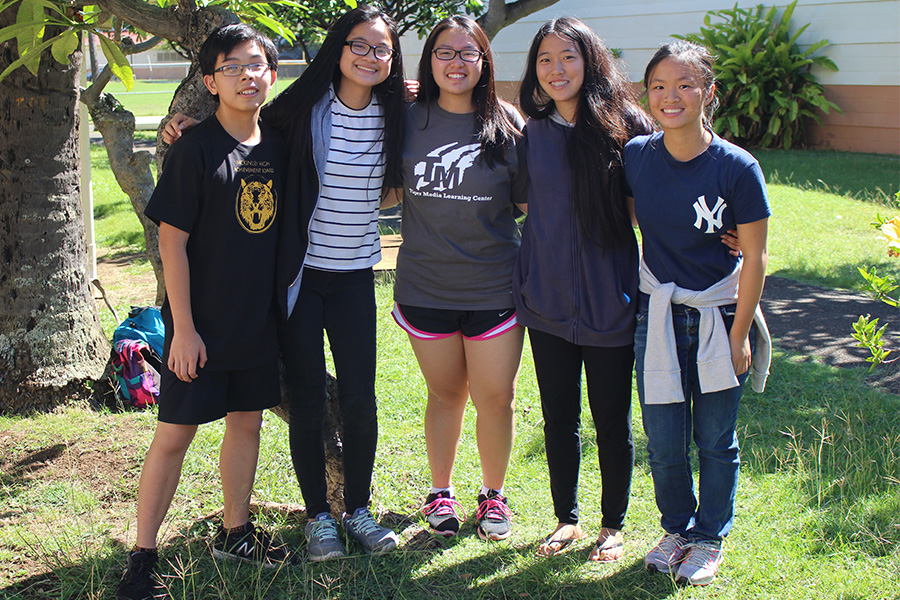 Kenny Thai, Shani Huang, Melanie Lau, Mikaela Rivera and Britney Chang (left to right) will be the 2017-2018 student body government.