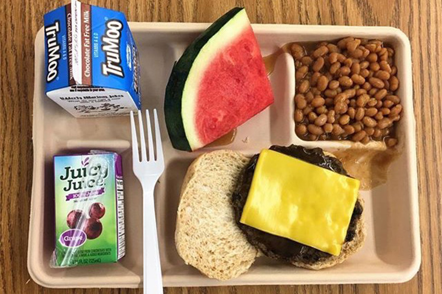This years lunch meals now feature fresh fruit such as a watermelon slice. This is one of many changes that have pleased students.
Photo by Toan Huynh.