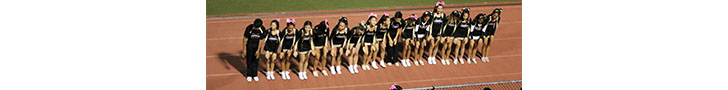 The MHS cheerleaders cheer for the Tigers football team. 
