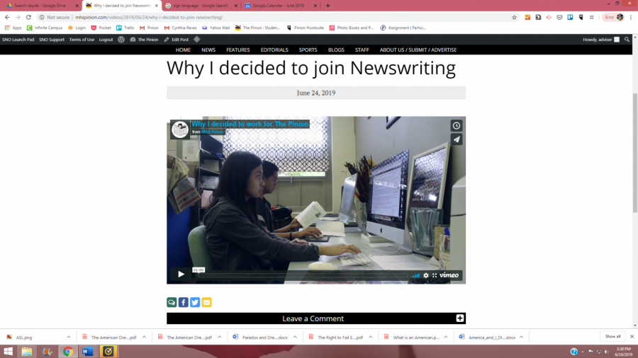 Why I decided to join Newswriting