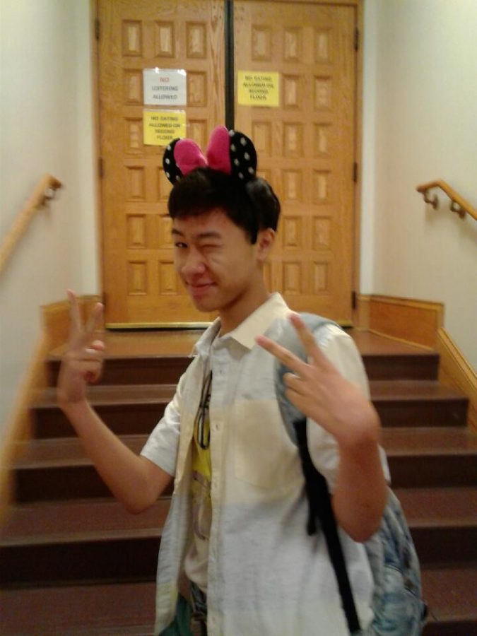Freshman Winston Nguyen dressed up for character day to show school spirit.