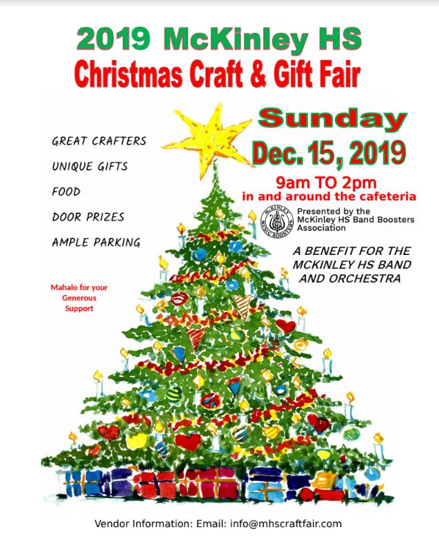 The Craft Fair was presented by the Band Boosters Association to fundraise money for McKinleys band and orchestra program.