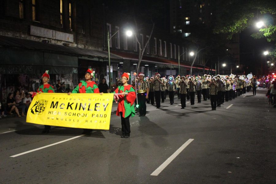 McKinley High Schools marching band has performed their final parade to celebrate the holiday season!