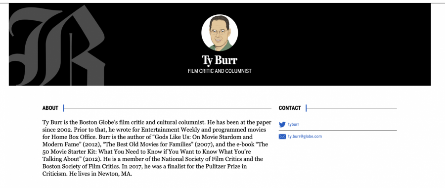 Ty+Burr+is+a+movie+critic+for+the+Boston+Globe.