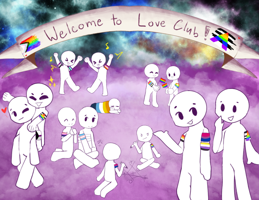 A+drawing+representing+the+Love+club+and+its+inclusivity.