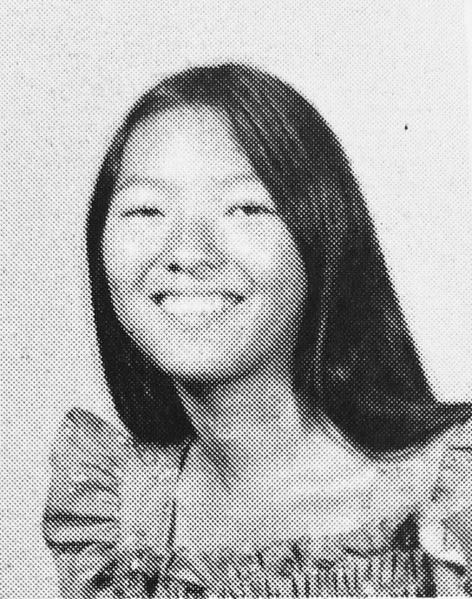 Dawn Momohara's sophomore portrait. Photo courtesy of 1976 Black and Gold Yearbook.