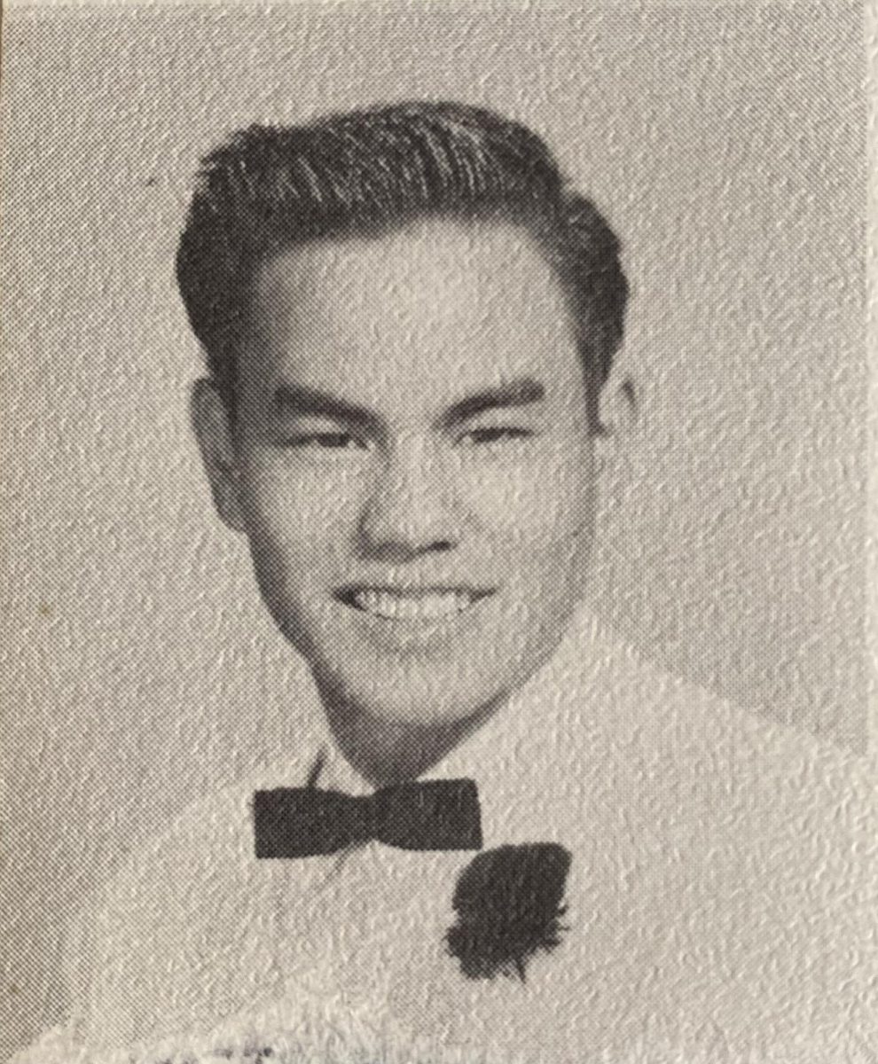 Lawrence Mamiya's senior portrait. Photo courtesy of 1960 Black and Gold Yearbook.