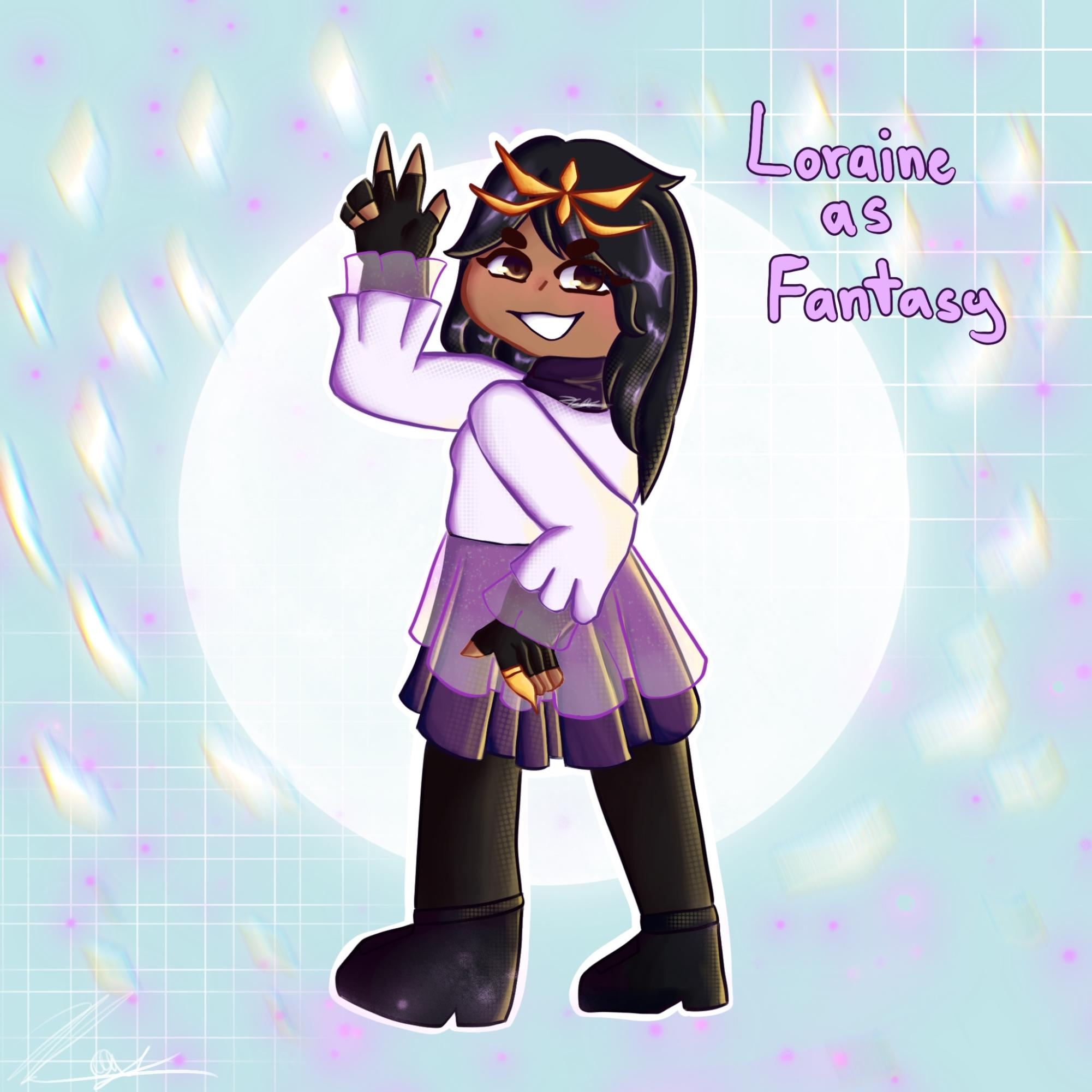Loraine and Fantasy!
| Favorite Genres: Fantasy
| Favorite Books: "Powerless" by Lauren Roberts, "Zodiac Academy" by Caroline Peckham and Susanne Valenti and "The Little Prince "by Antoine de Saint-Exupéry
Art by Cheska Orias (c/o 26')