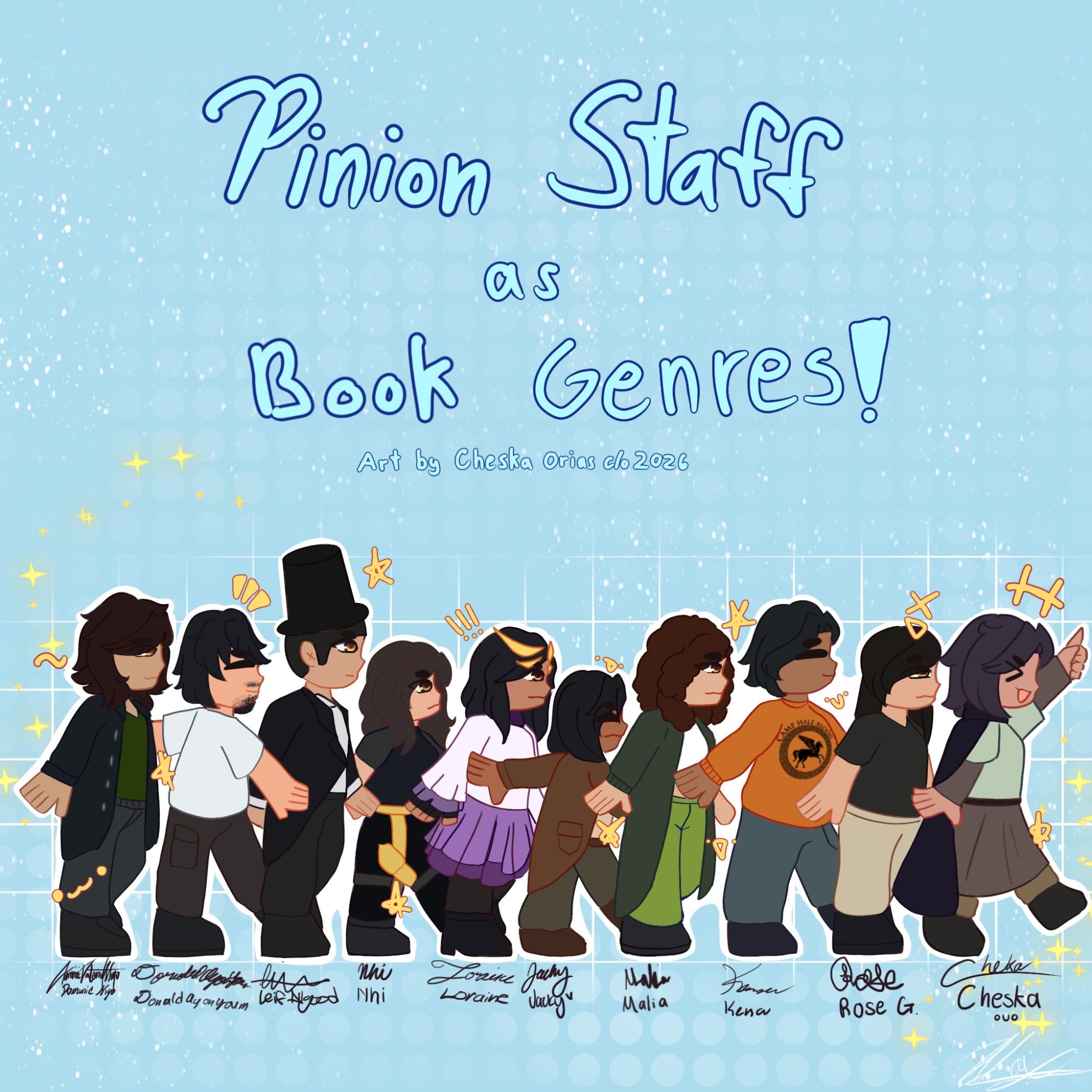 Pinion Staff as Book Genres