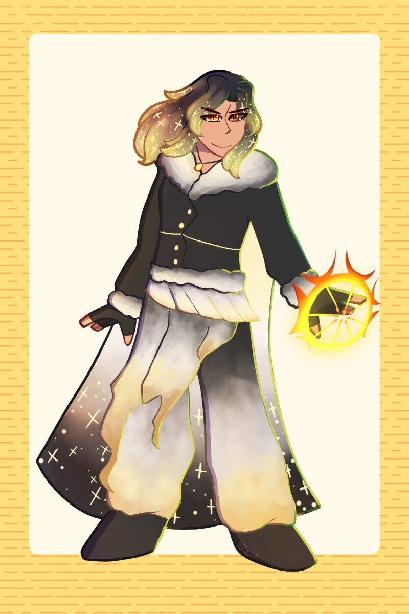 Nhi Nguyen (c/o 27') as a human Sorcerer - Shadow Magic, acting as one of the groups supports.
Art by Cheska Orias.