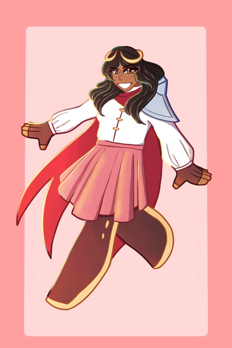 Jacky Oasay (c/o 26') as a human Bard - College of Valor, acting as the groups defenders or tank.
Art by Cheska Orias.